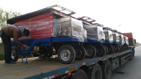 北京紫光捷通客戶采購(gòu)發(fā)往新疆伊寧移動(dòng)升降機(jī)